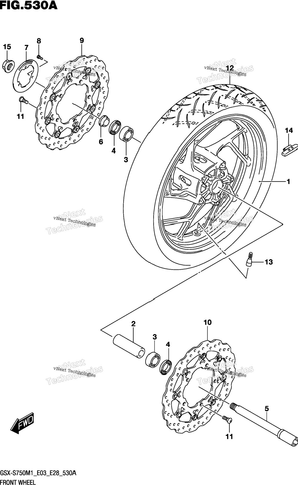 Front Wheel (Gsx-S750,Gsx-S750a)