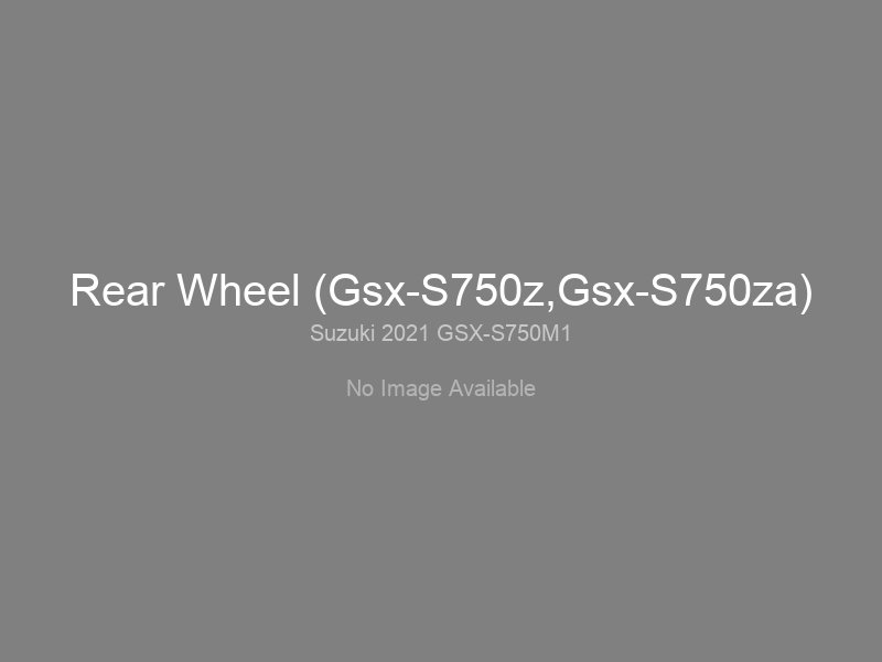 Rear Wheel (Gsx-S750z,Gsx-S750za)