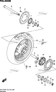 Нажмите для увеличения Rear Wheel (Gsx-S750,Gsx-S750a)