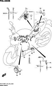 Нажмите для увеличения Wiring Harness (Gsx-S750a,Gsx-S750za:E33)