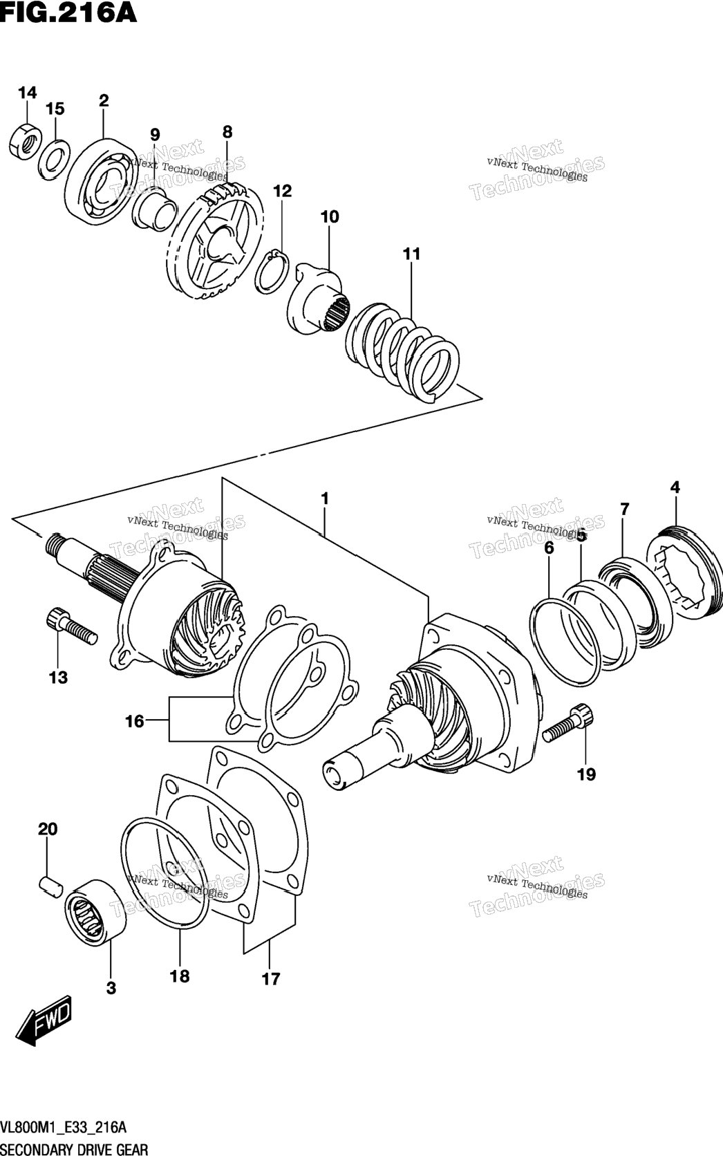 Secondary Drive Gear