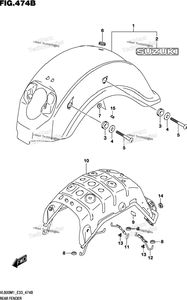 Нажмите для увеличения Rear Fender (Vl800t)