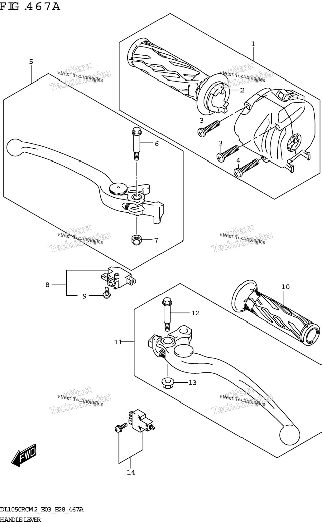 Handle Lever (Dl1050rc)