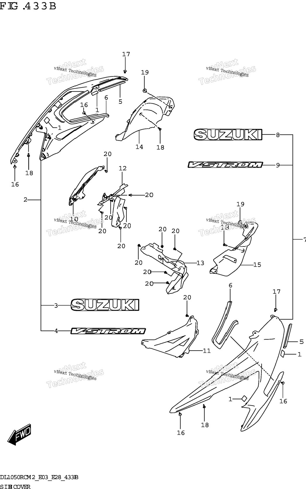 Side Cover (Dl1050rq)