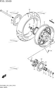 Нажмите для увеличения Rear Wheel (Dl650xam2 E03)
