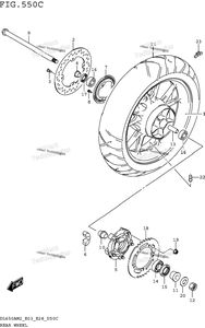 Нажмите для увеличения Rear Wheel (Dl650am2 E33)