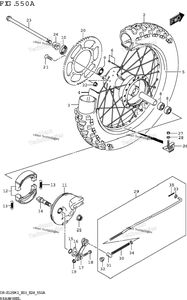Нажмите для увеличения Rear Wheel (Dr-Z125:E28)