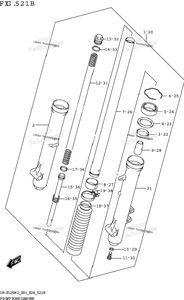 Нажмите для увеличения Front Fork Damper (Dr-Z125l:E03)