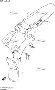Rear Fender (Dr-Z125l:E28)