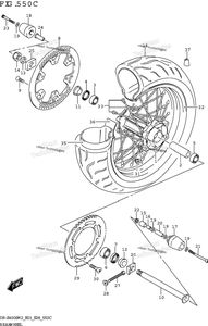 Rear Wheel (Dr-Z400sm)
