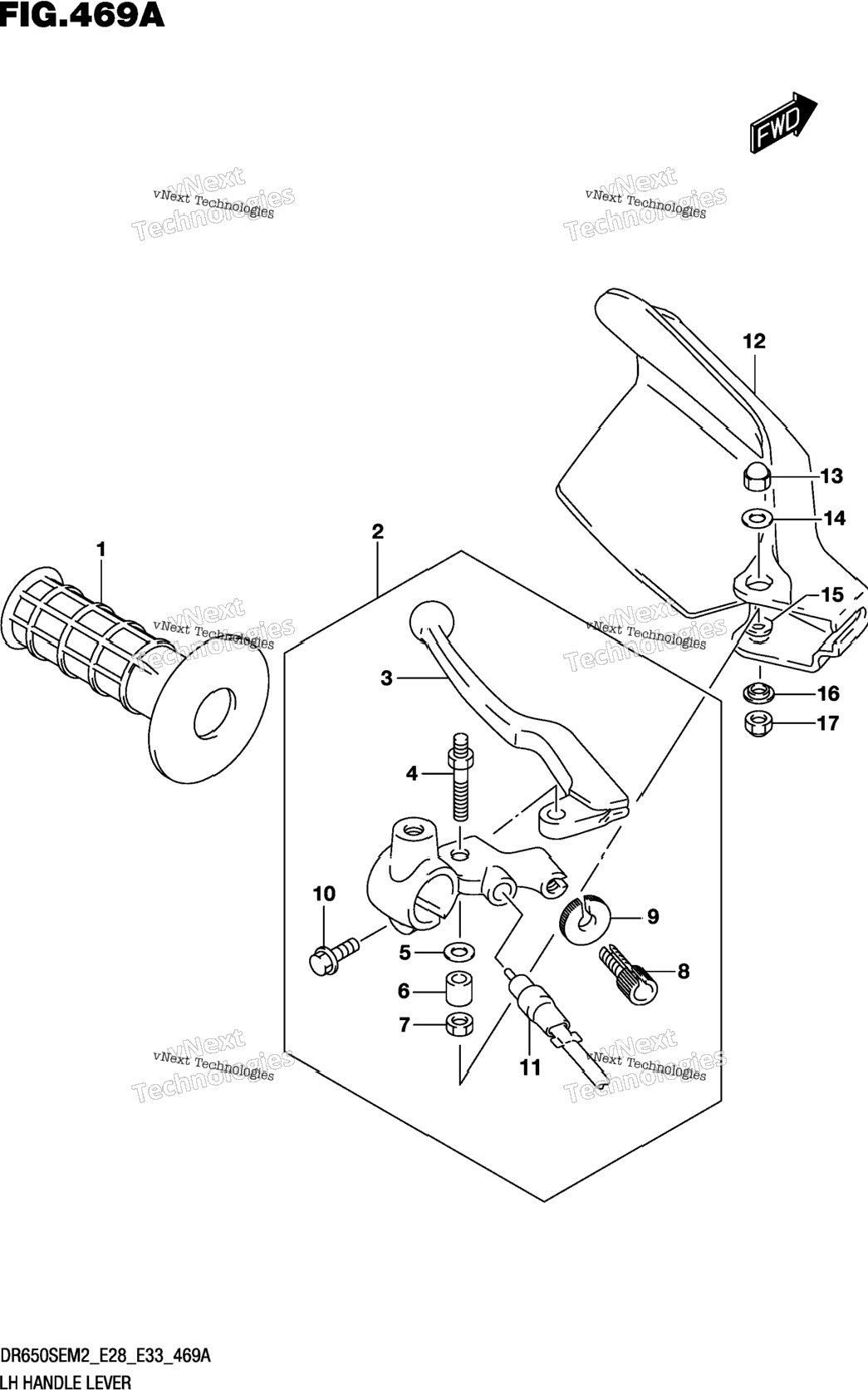 Lh Handle Lever