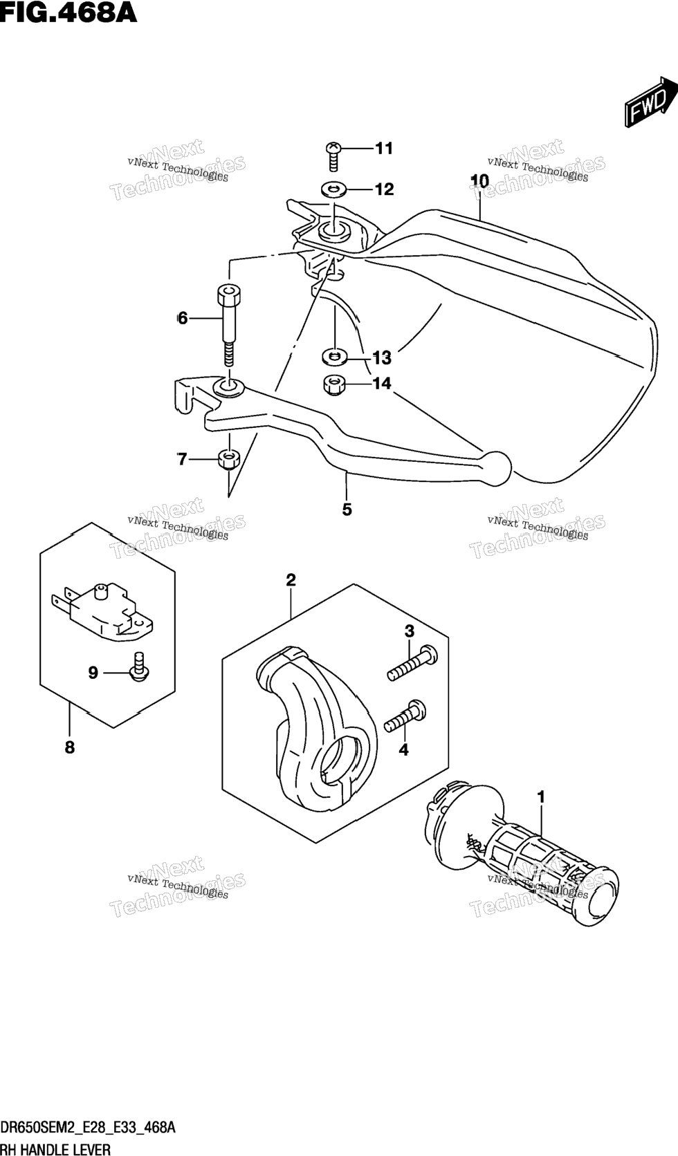 Rh Handle Lever