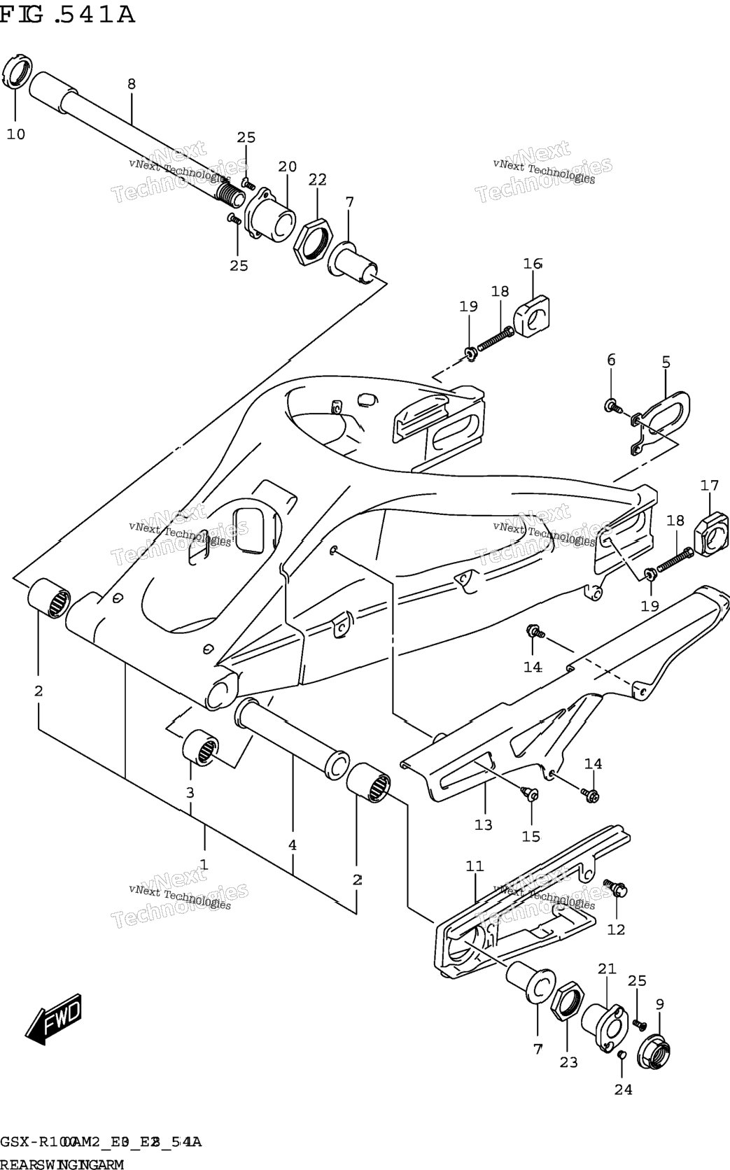 Rear Swingingarm (Gsx-R1000ra,Gsx-R1000rza)