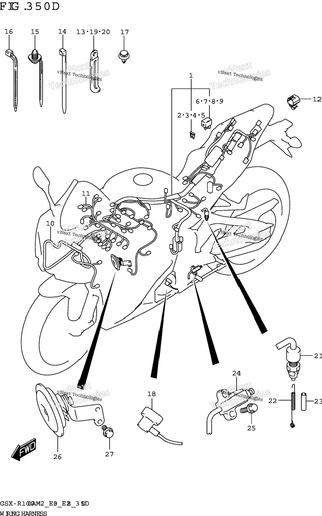 Wiring Harness (Gsx-R1000a:E33)