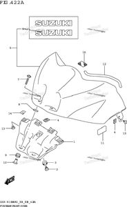 Нажмите для увеличения Fuel Tank Front Cover (Gsx-R1000a)