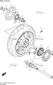 Нажмите для увеличения Rear Wheel (Gsx-R1000a)
