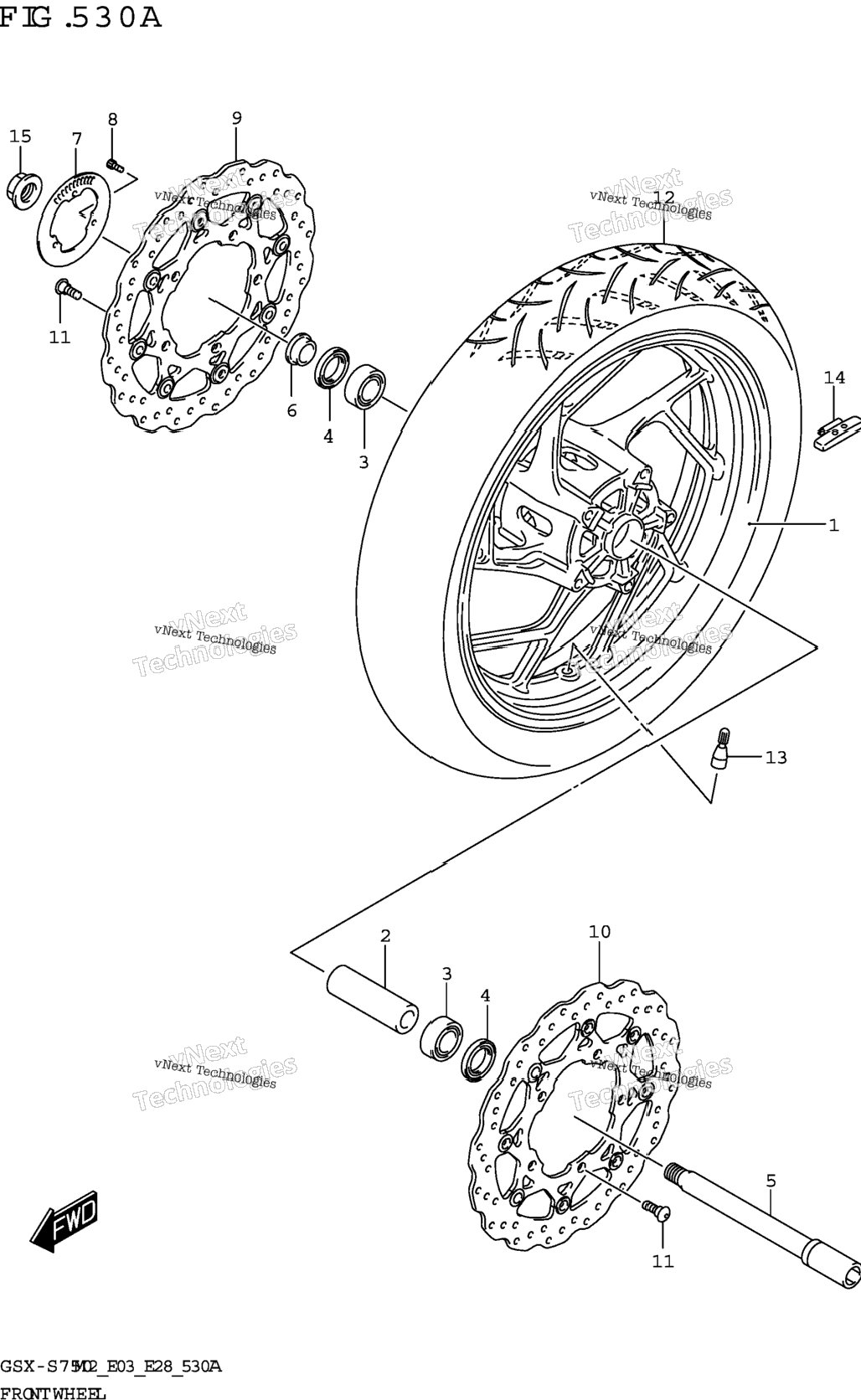 Front Wheel (Gsx-S750,Gsx-S750a)