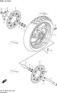 Нажмите для увеличения Front Wheel (Gsx-S750,Gsx-S750a)