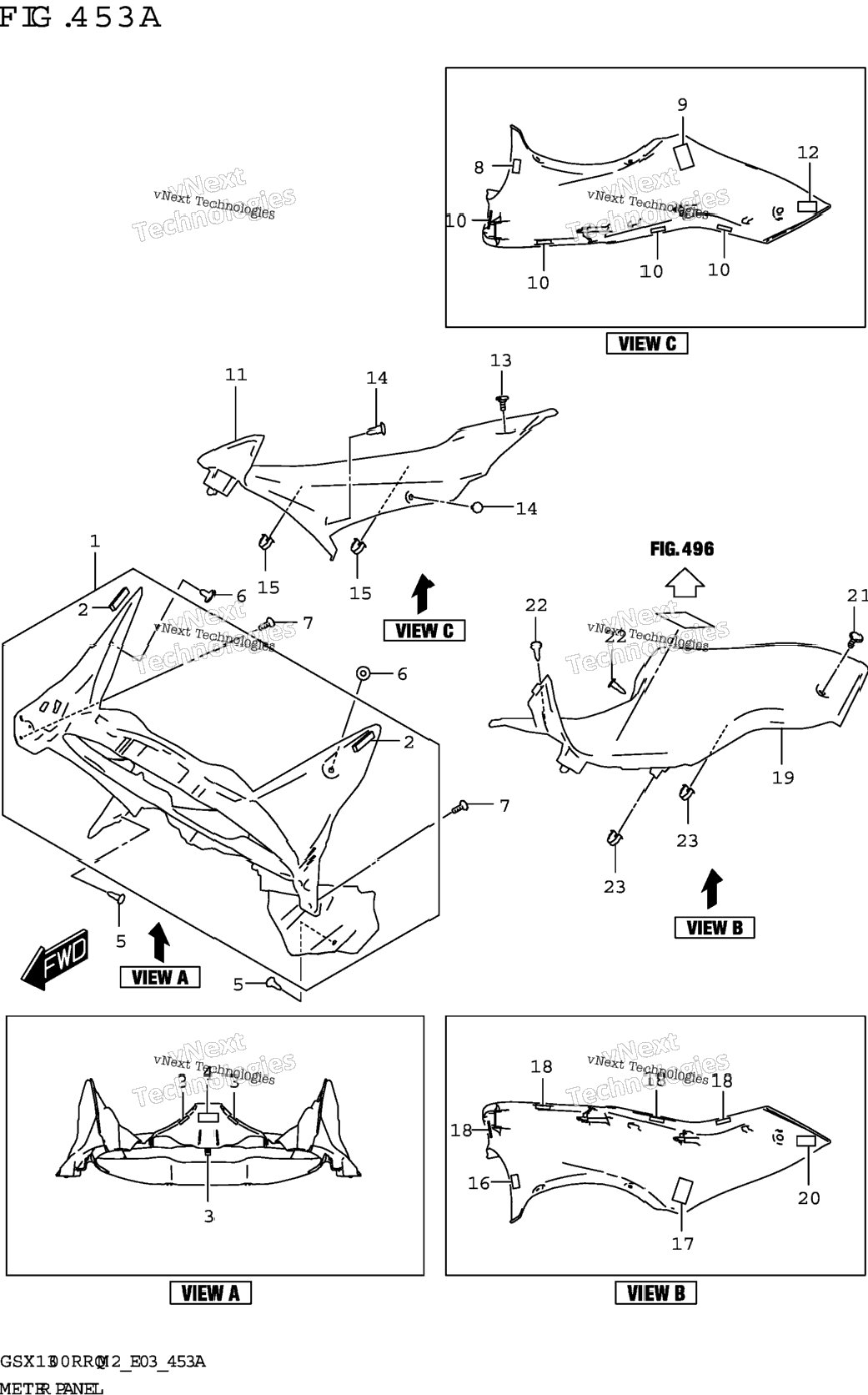 Meter Panel (Gsx1300rrq)