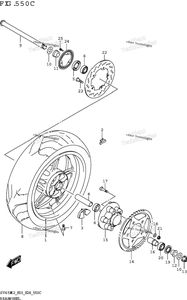 Нажмите для увеличения Rear Wheel (Sv650xa)