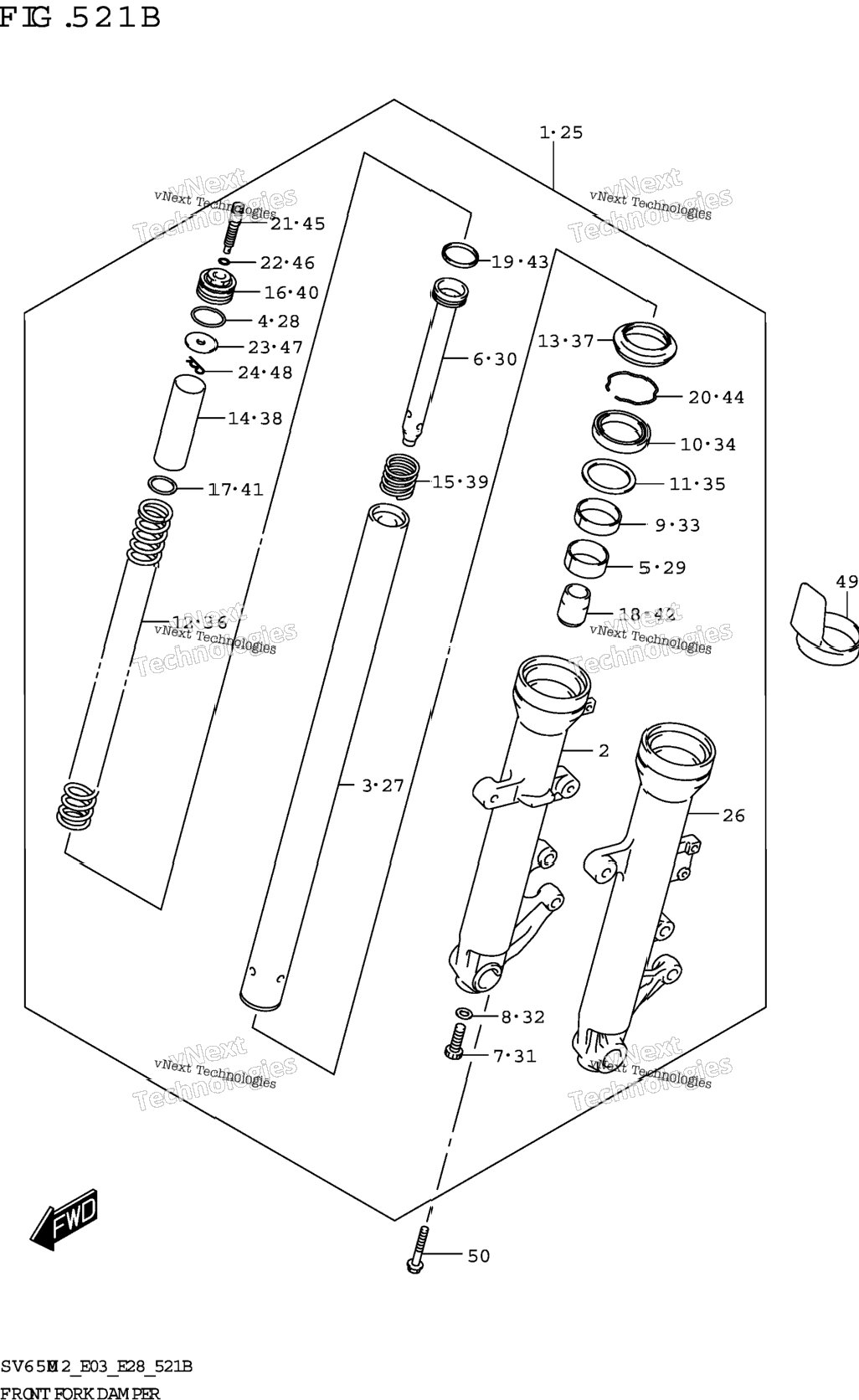 Front Fork Damper (Sv650xa)