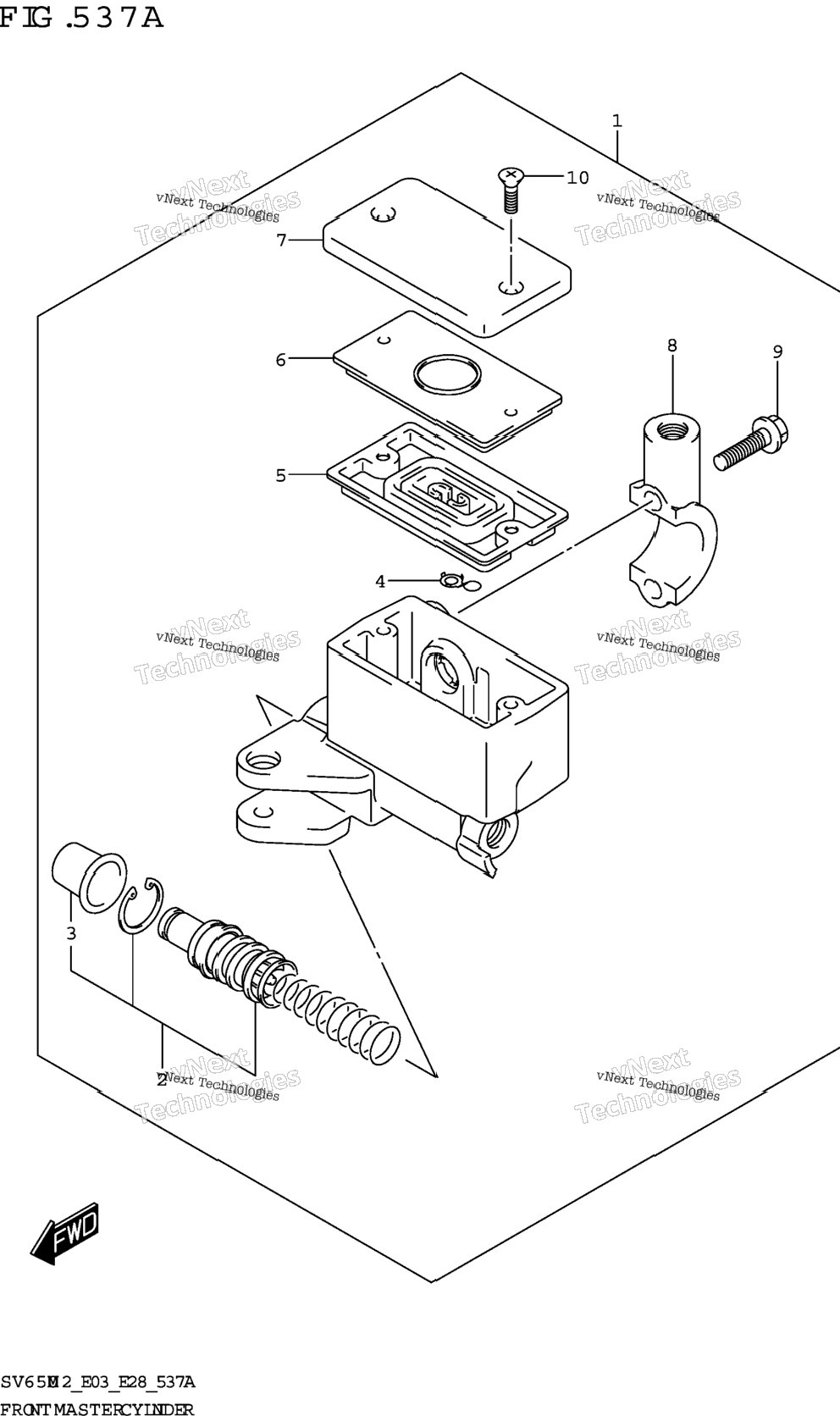 Front Master Cylinder (Sv650,Sv650a)