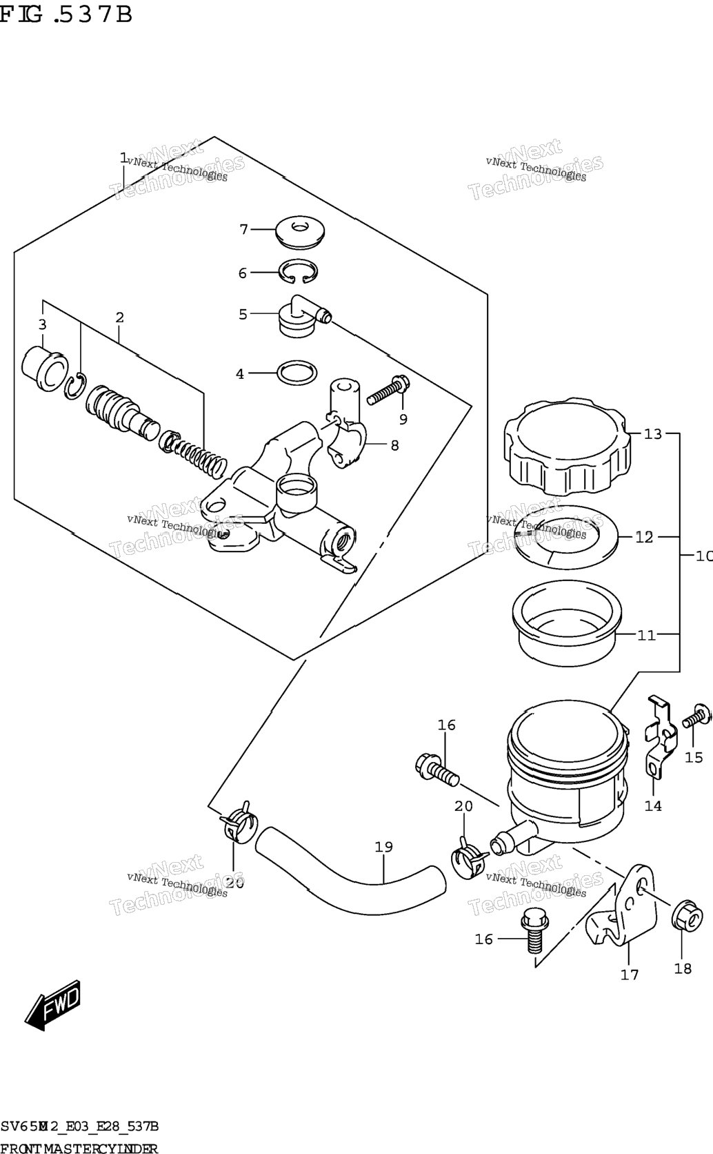 Front Master Cylinder (Sv650xa)