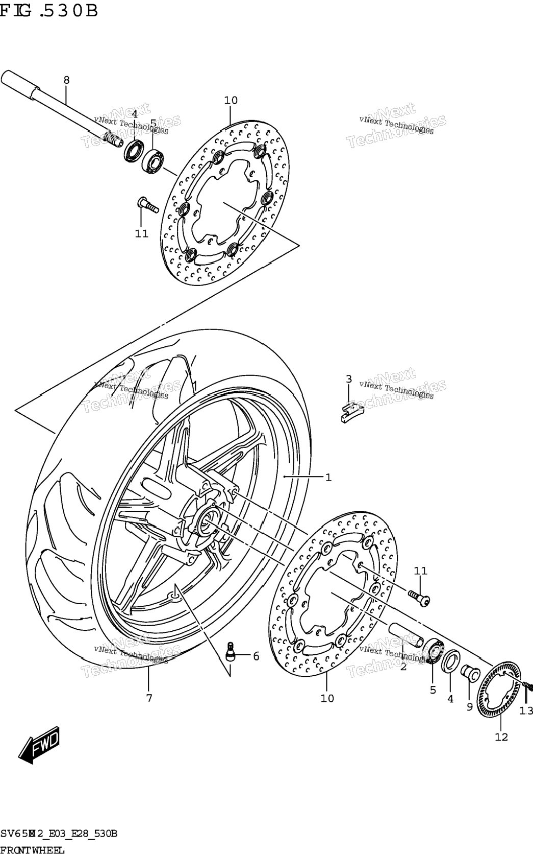 Front Wheel (Sv650xa)