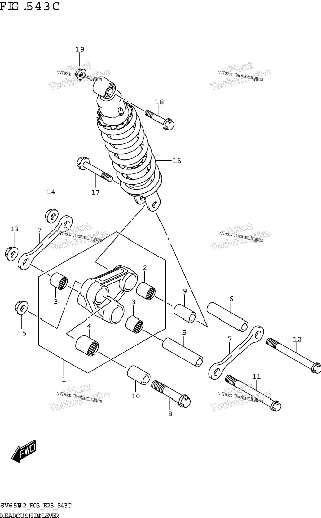 Rear Cushion Lever (Sv650xa)