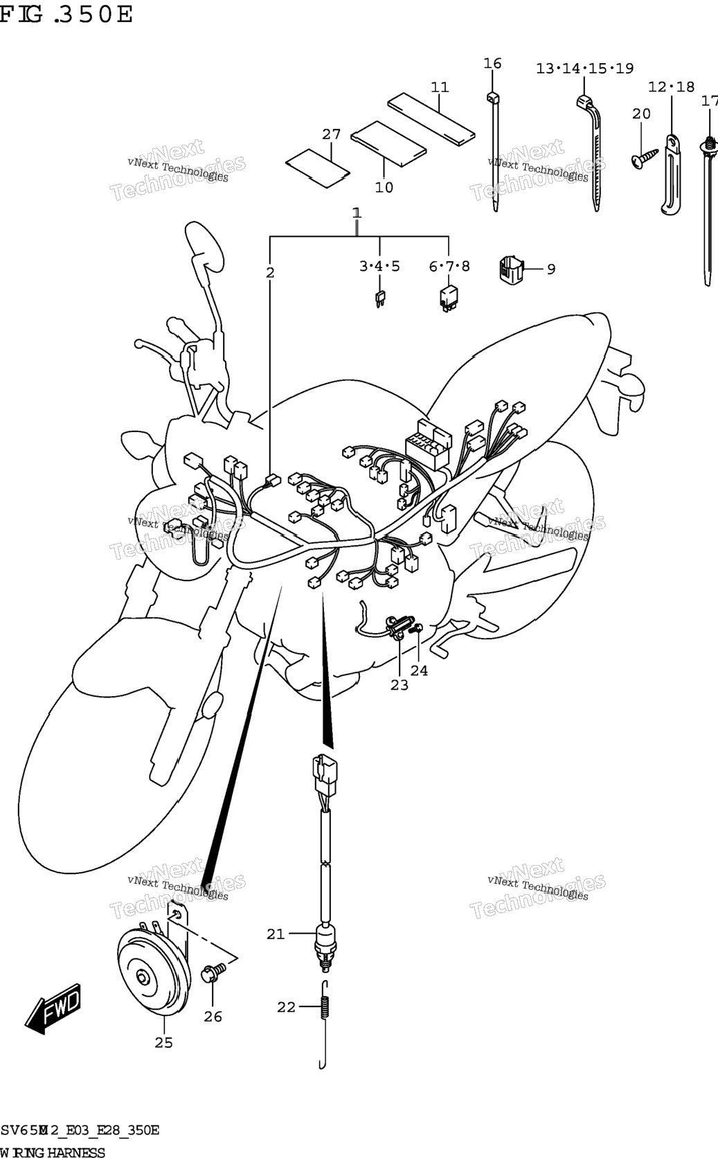 Wiring Harness (Sv650a:E28)