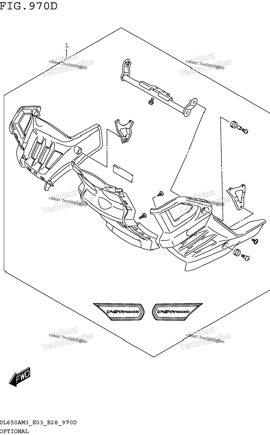 Optional (Dl650am3e28,Under Cowling Set)