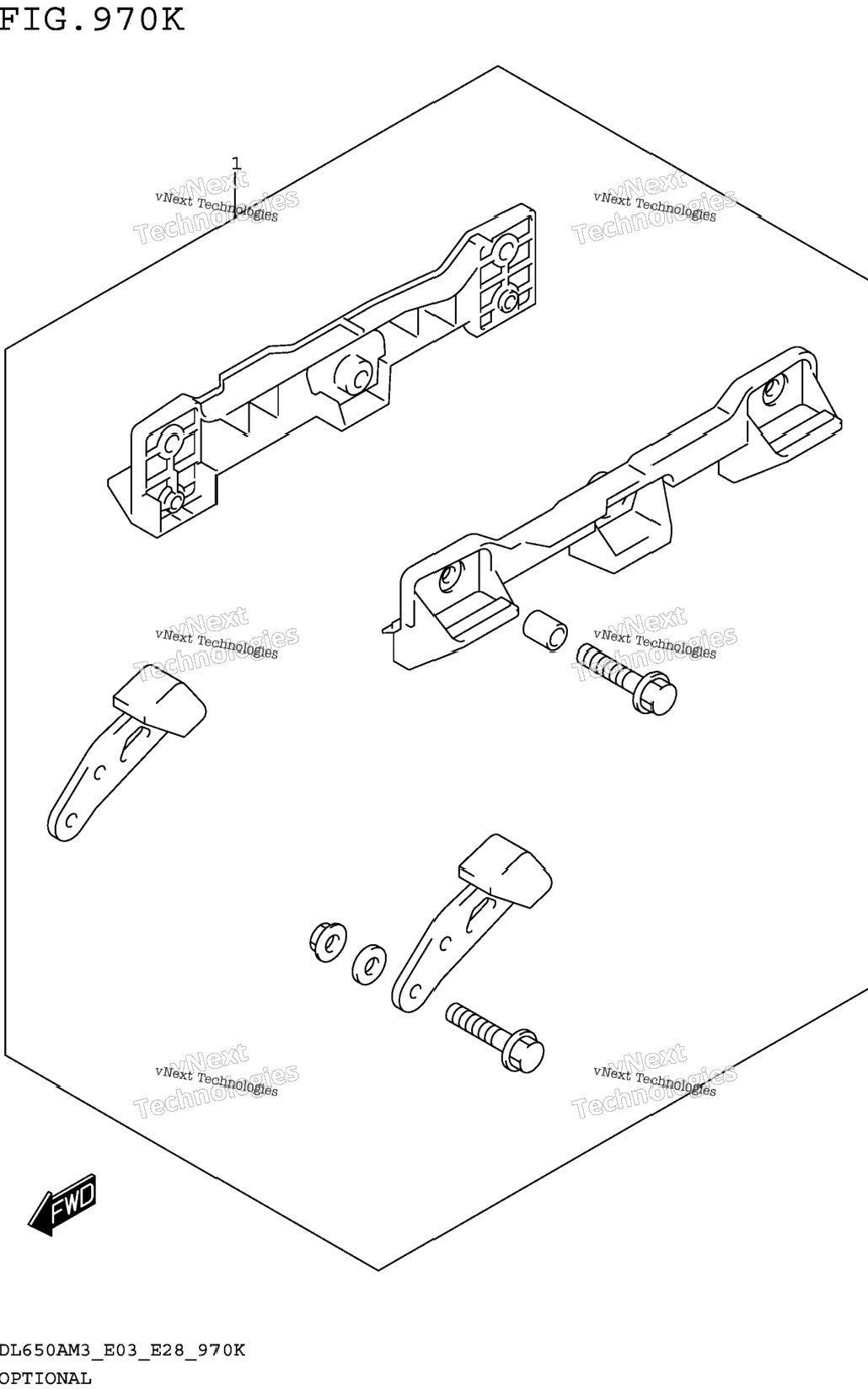 Optional (Side Case Bracket Set)