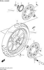 Нажмите для увеличения Front Wheel (Dl650am3e33)