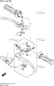 Нажмите для увеличения Handle Lever (Dl650am3e28)