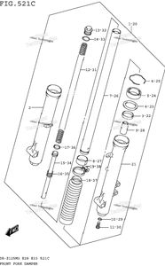 Нажмите для увеличения Front Fork Damper (Dr-Z125lm3e33)