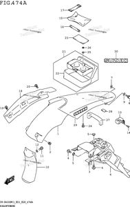 Нажмите для увеличения Rear Fender (Dr-Z400sm3 E03)