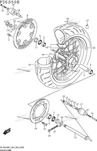 Rear Wheel (Dr-Z400smm3 E28)