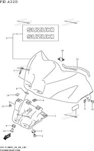 Нажмите для увеличения Fuel Tank Front Cover (Gsx-R1000rza:E33)
