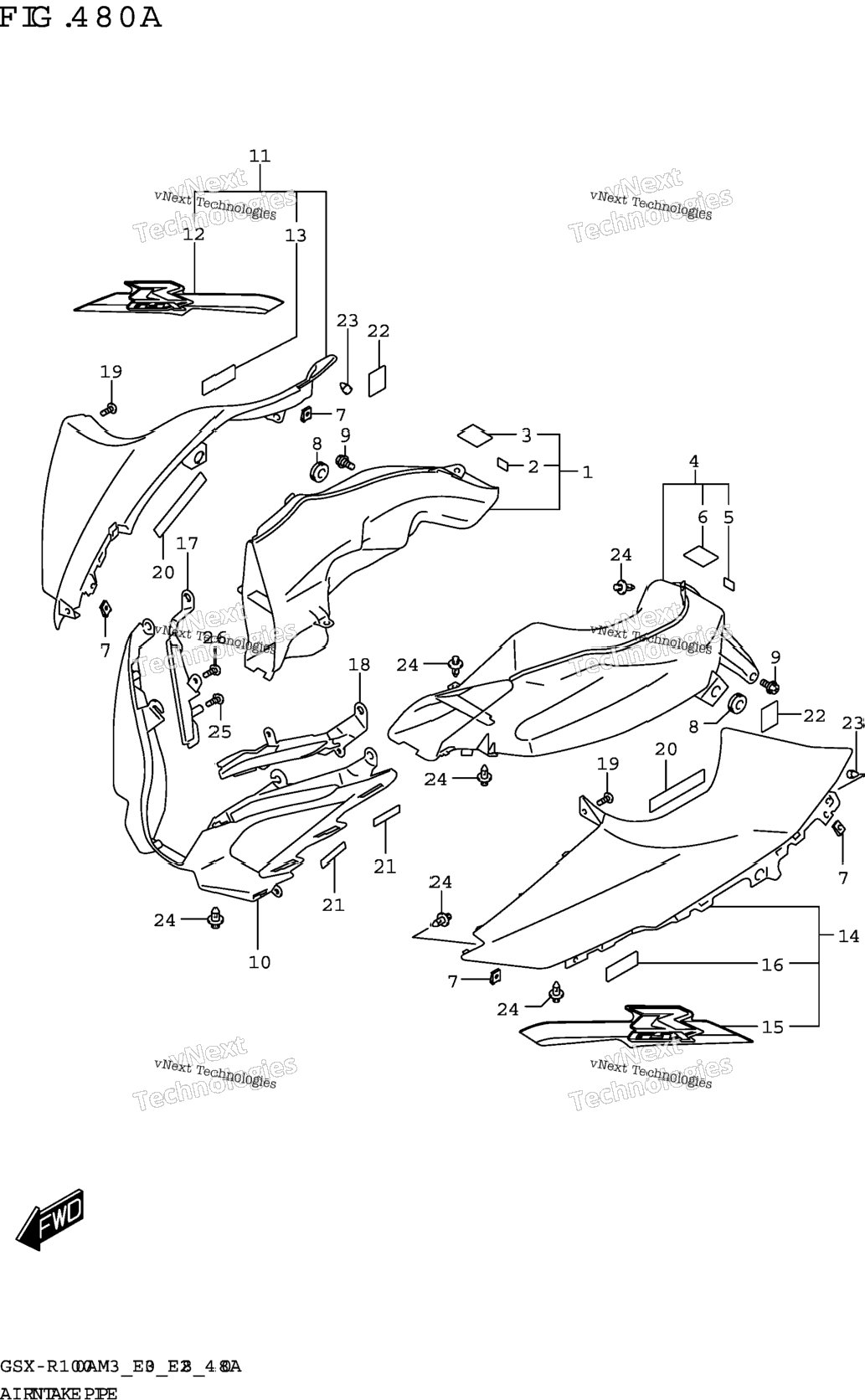 Air Intake Pipe (Gsx-R1000a)