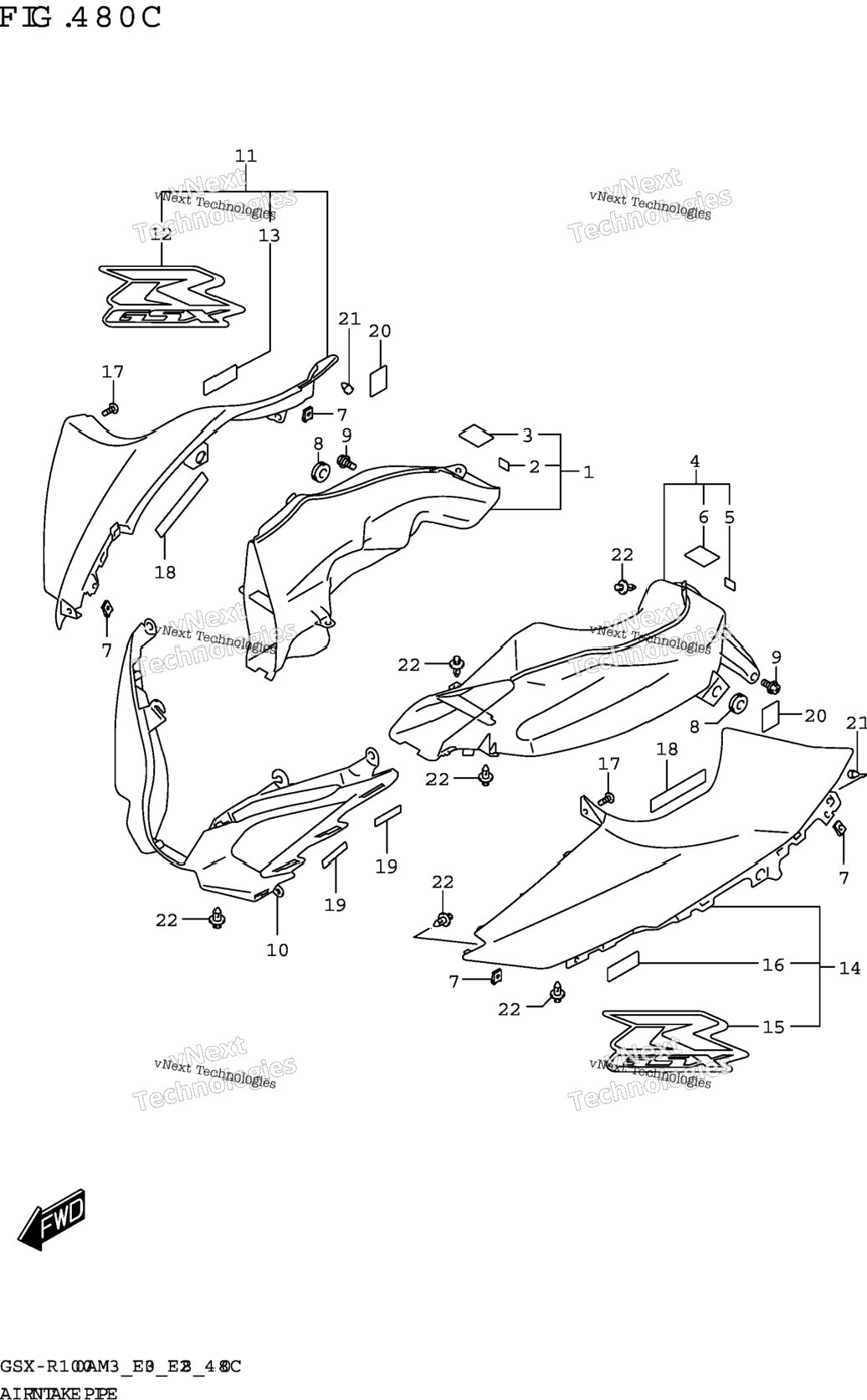 Air Intake Pipe (Gsx-R1000rza)