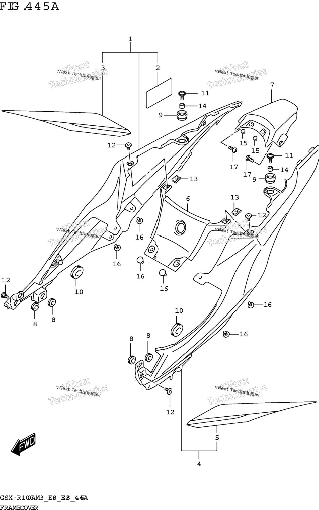 Frame Cover (Gsx-R1000a)