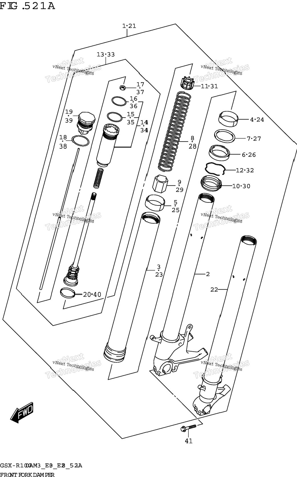 Front Fork Damper (Gsx-R1000a)
