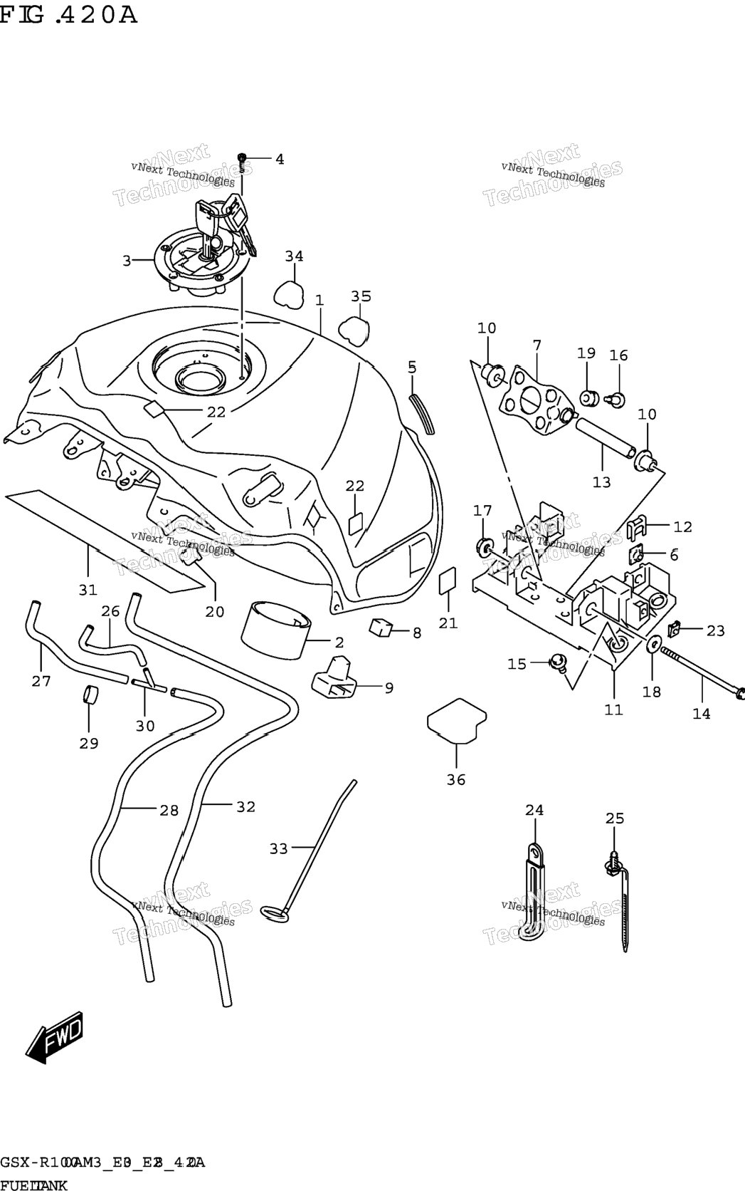 Fuel Tank (Gsx-R1000a:E03,E28)