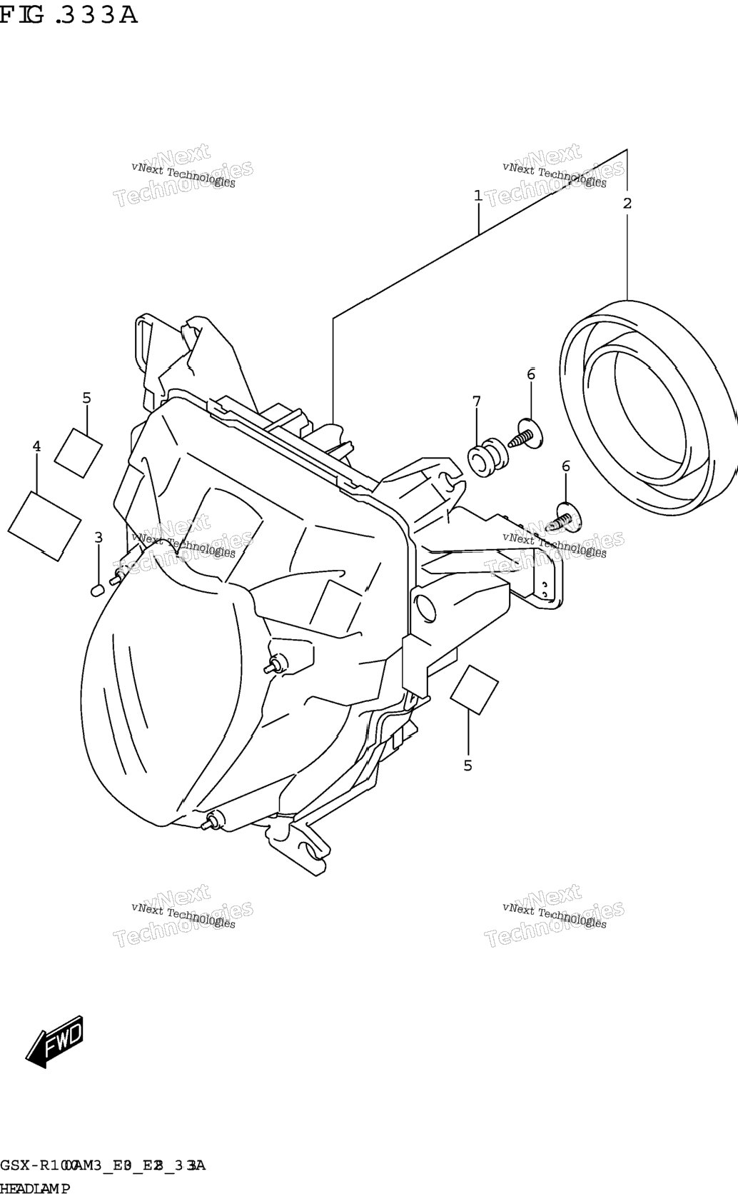 Headlamp (Gsx-R1000a)