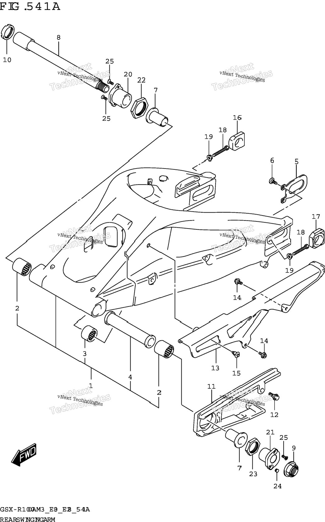Rear Swingingarm (Gsx-R1000ra,Gsx-R1000rza)