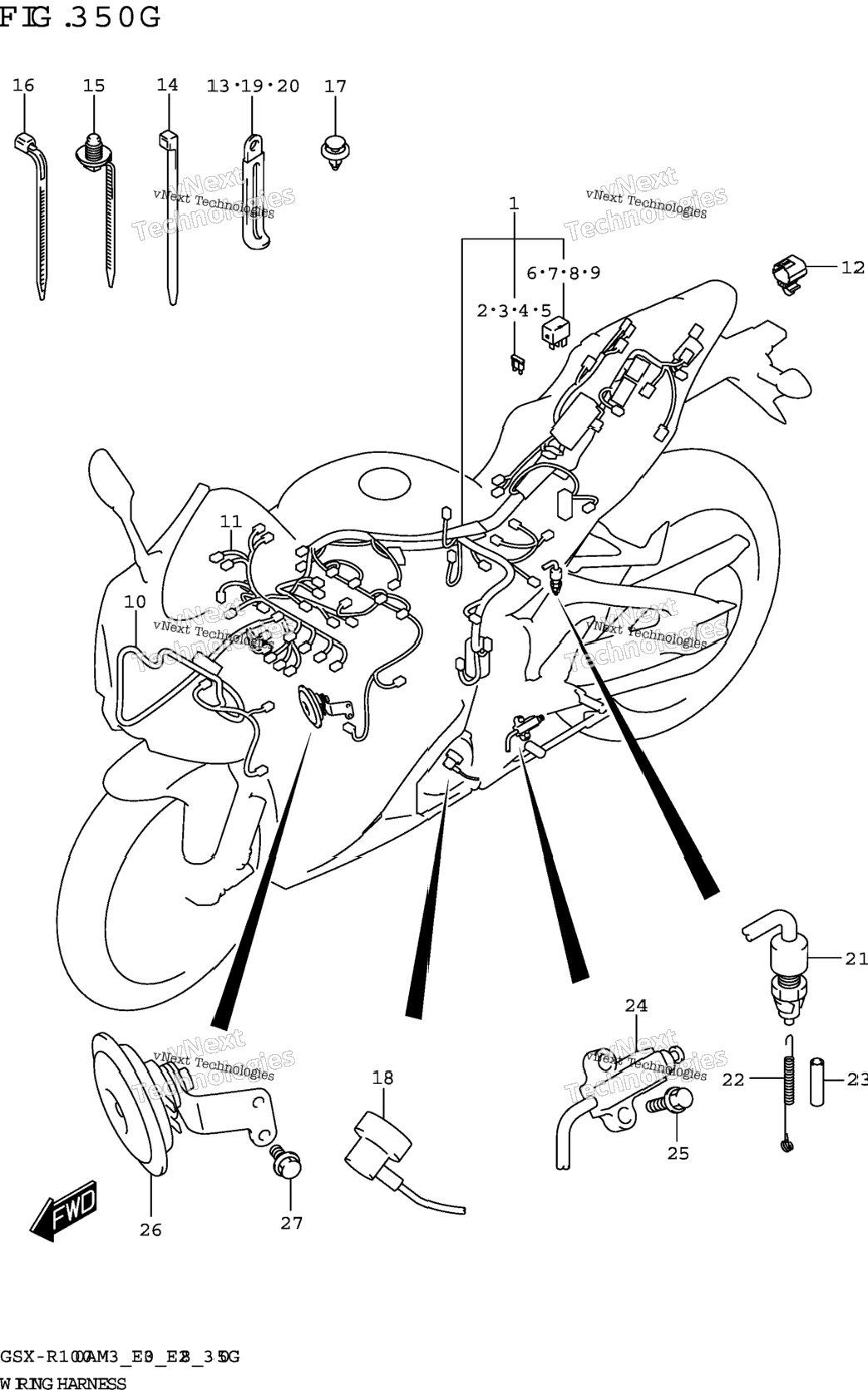 Wiring Harness (Gsx-R1000a:E03,E28)