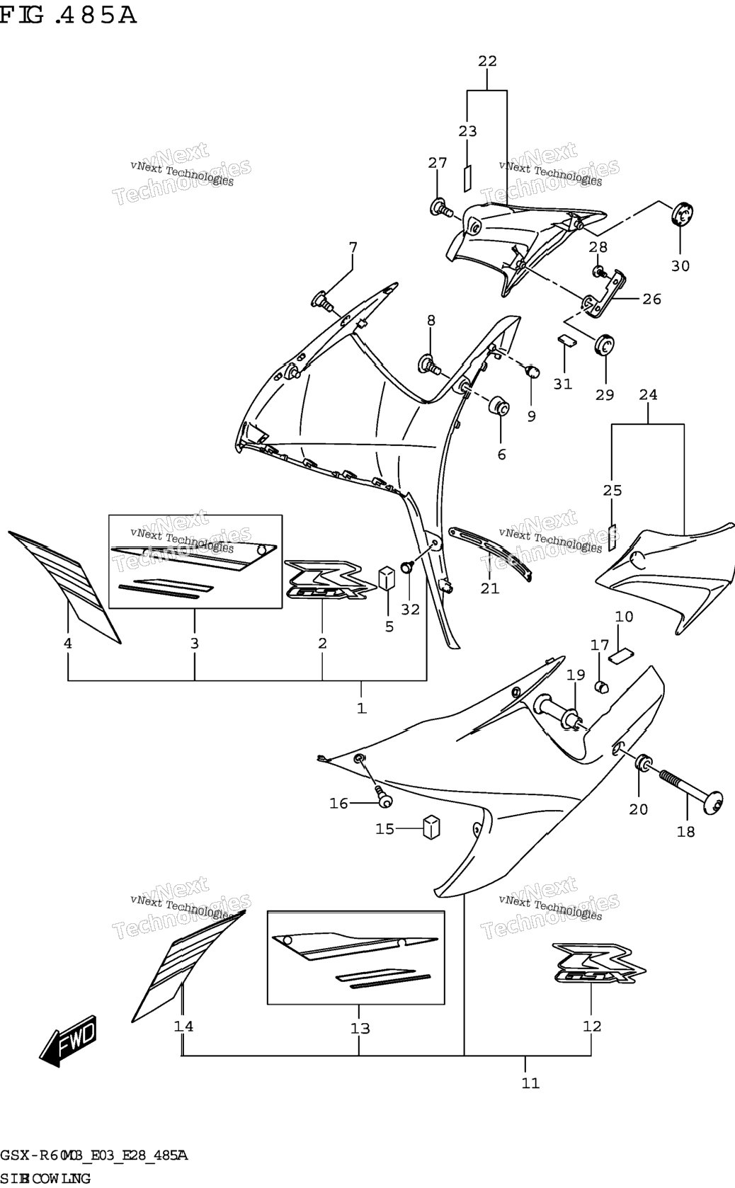 Side Cowling (Gsx-R600)