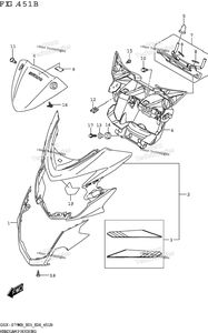 Нажмите для увеличения Headlamp Housing (Gsx-S750z,Gsx-S750za)