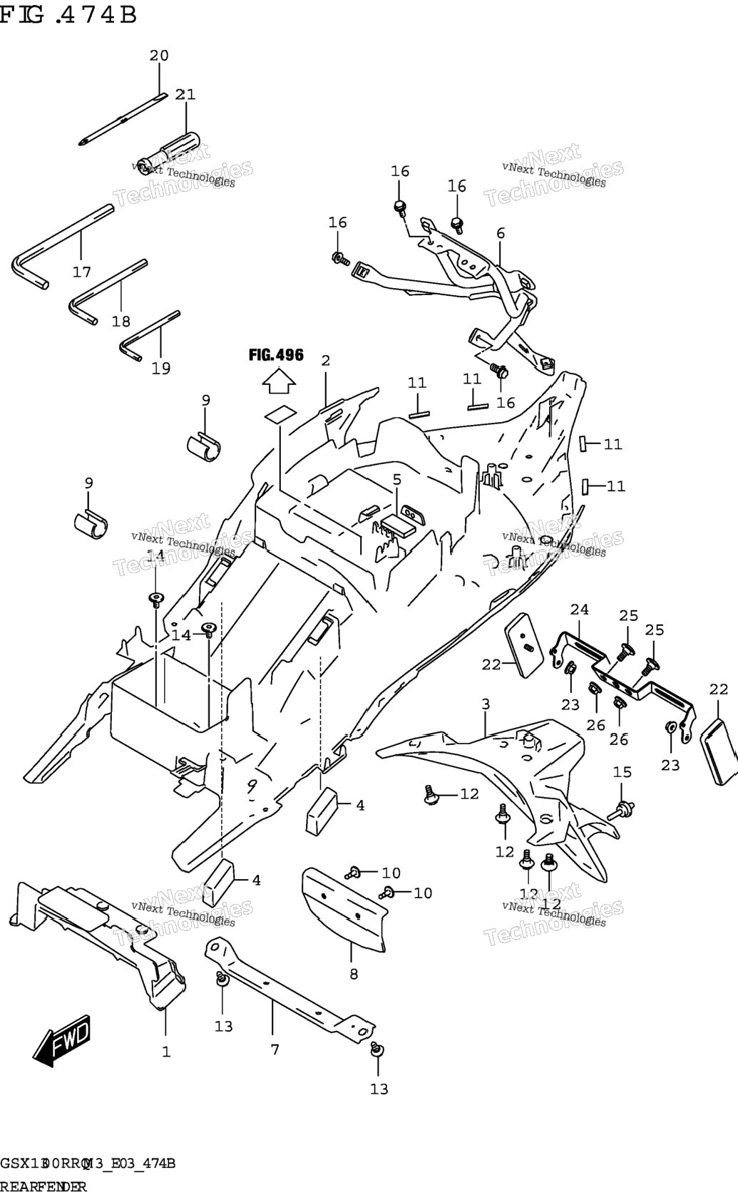 Rear Fender (E03)