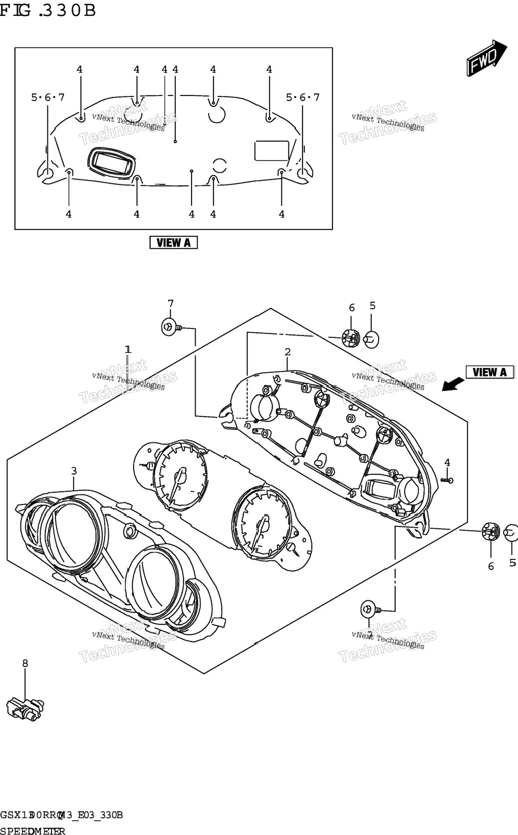 Speedometer (E03,E33)